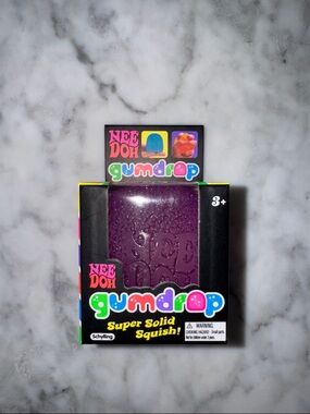 NWT Nee Doh Viral Gumdrop Super Solid Squish - Purple